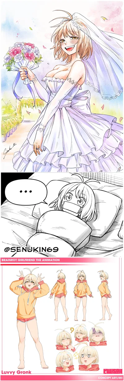 Your brainrot Girlfriend || Luvvy gronk (I loaf her so much) Artist: Senukin69