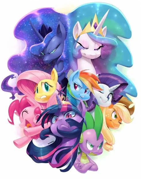 Mane Six And Princesses  - MLP