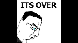It's so over