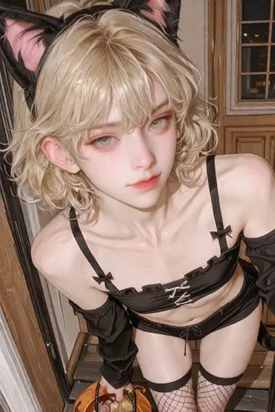 Femboy Trick-or-Treater - Blair