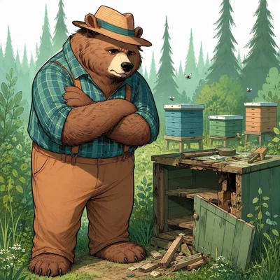 Cedar Wudfrey (Anthro Bear - BeeKeeper)