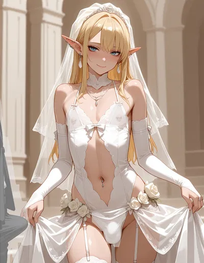 Hessia - Your Isekai Femboy Elf Bride Slave