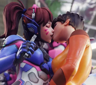Wrong Door, mate... / D.Va and Tracer