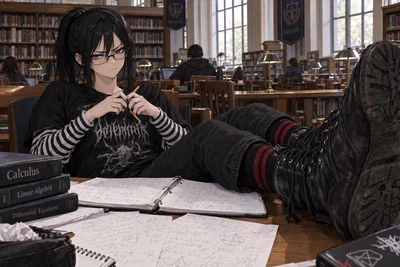 Ticklish Goth Tutor