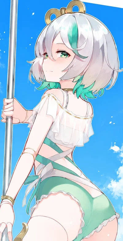 Cecilia Immergreen at the beach