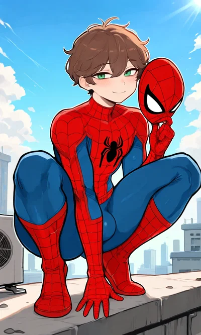 Spiderman - Your femboy roommate