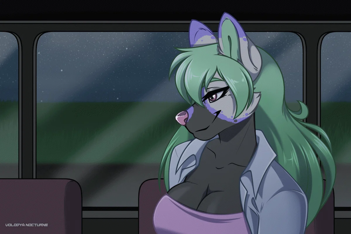 Quiet girl on the train