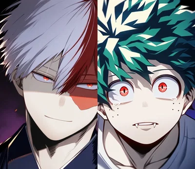 Izuku and Shoto