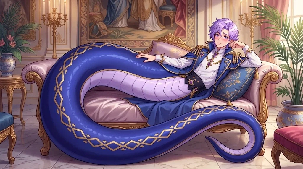 Lucas || Your Bratty and Possessive Lamia Roommate