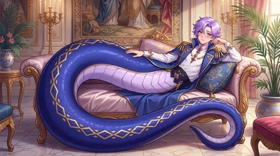 Lucas || Your Bratty and Possessive Lamia Roommate