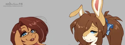 Adoptive mother Rhoda and adoptive sister Kela [Bunny ver.]