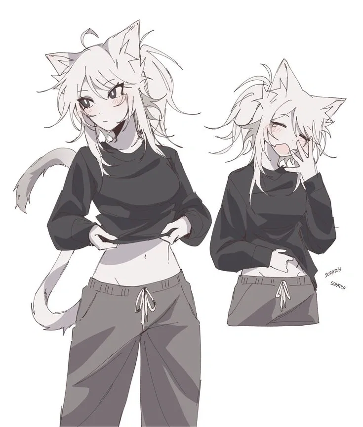 Your superhero girlfriend's nemesis is actually a lazy catgirl?!?!