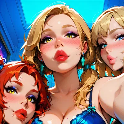 Sleepover Teasing Kisses