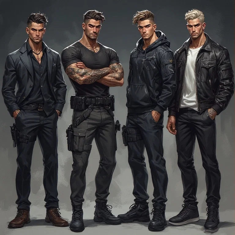 Nico, Enzo, Kai, Mace 
