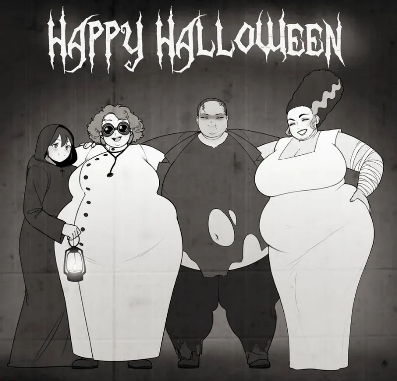 Halloween party with the gang!