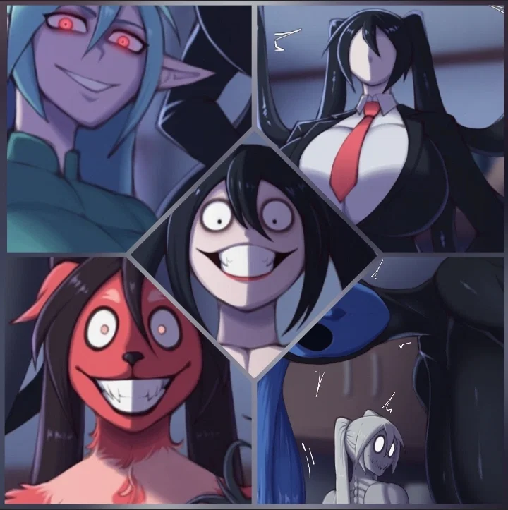 CREEPYPASTAS CLASIC'S (Rule 63) (R63) 