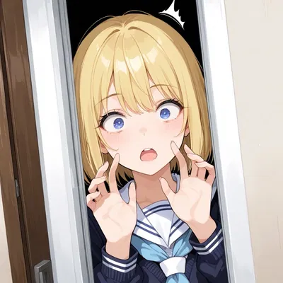 She didn’t realise you were outside