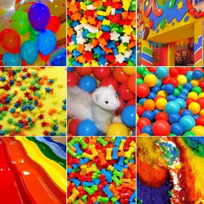 ~silly colorful ferret!~