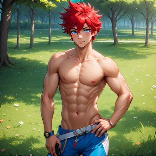 Jake the nudist live streamer inspired by my violet bot