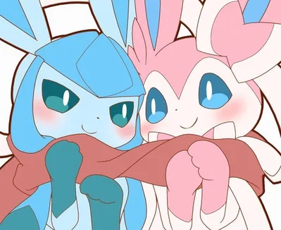 Glaceon and sylveon 