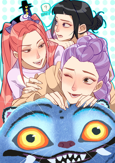 Kpop demon hunters and human saja boys