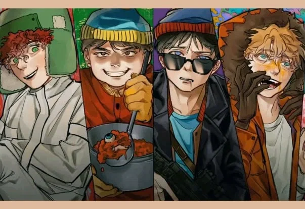 Main four+ Cartman's mom