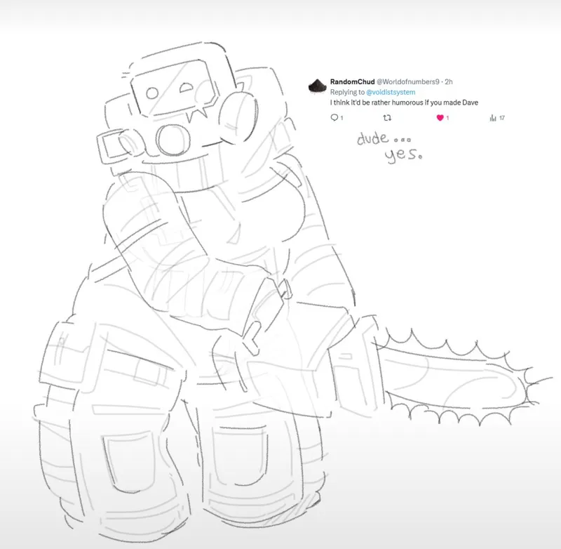 Davina Davidson- Ultrakill player given a chainsaw and a JOB