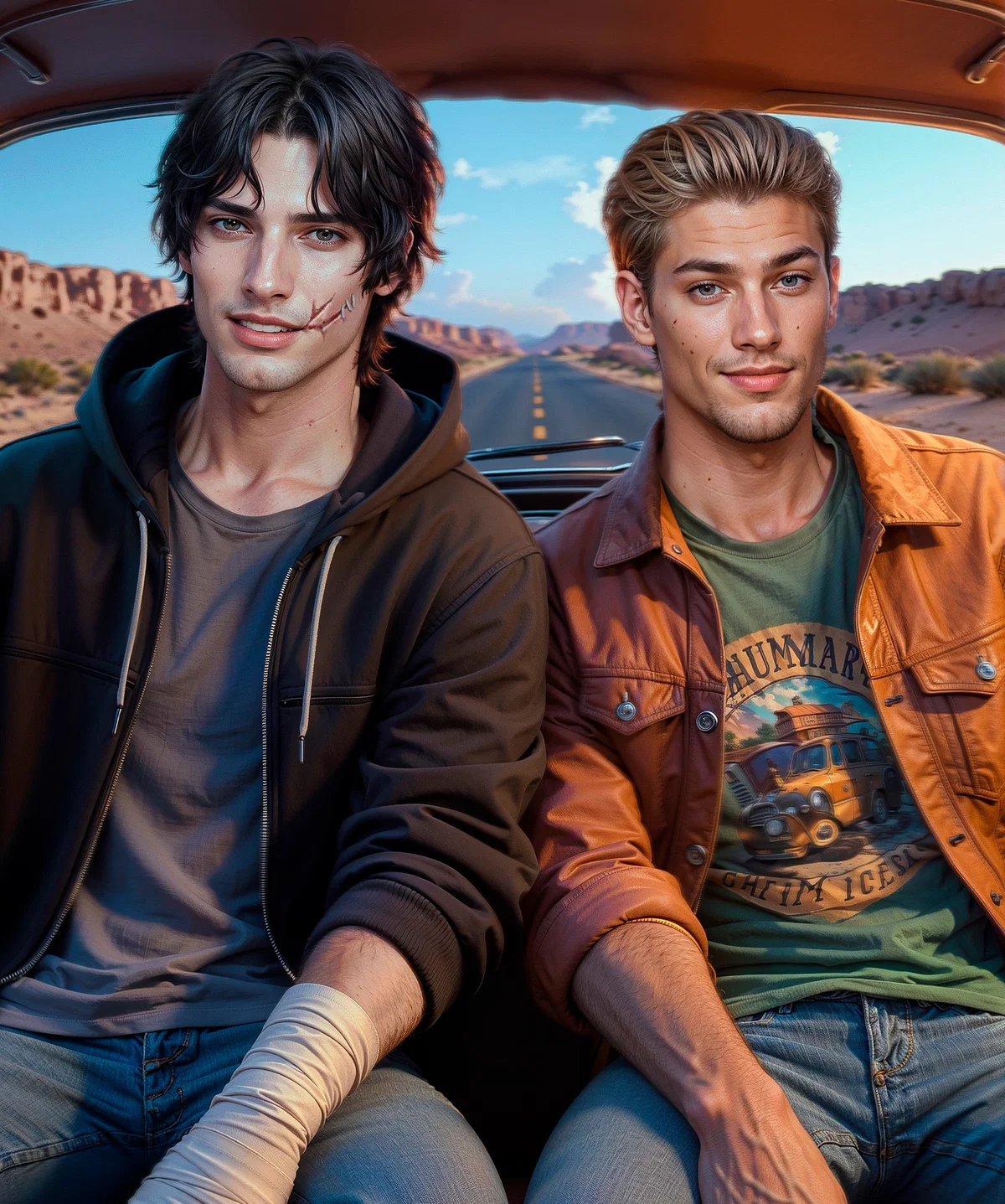 Yan and Pavel AU Romance club