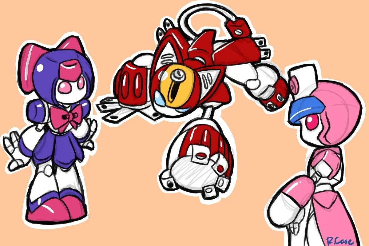 Three Female Medabots - And {{user}}
