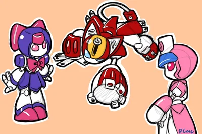 Three Female Medabots - And {{user}} (Anime Names edition)