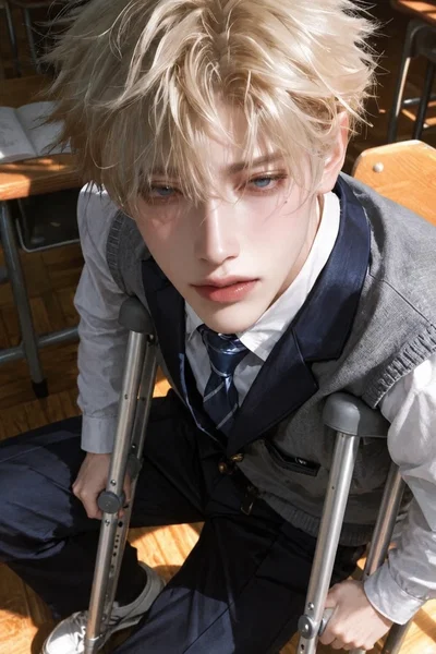 College Classmate Who Uses Crutches — Kay Novak