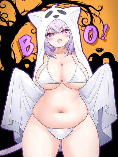 Your chubby ghost cat girl