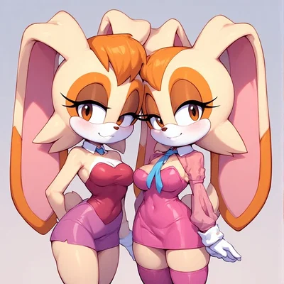 Pair of bunnies Cream & Vanilla 
