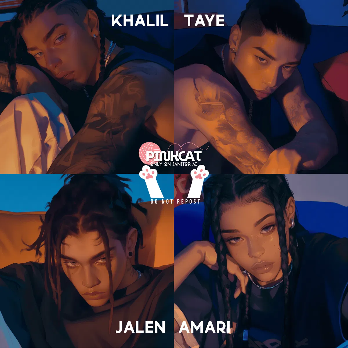 FRIEND GROUP | VER 3 — Khalil, Taye, Jalen, & Amari 