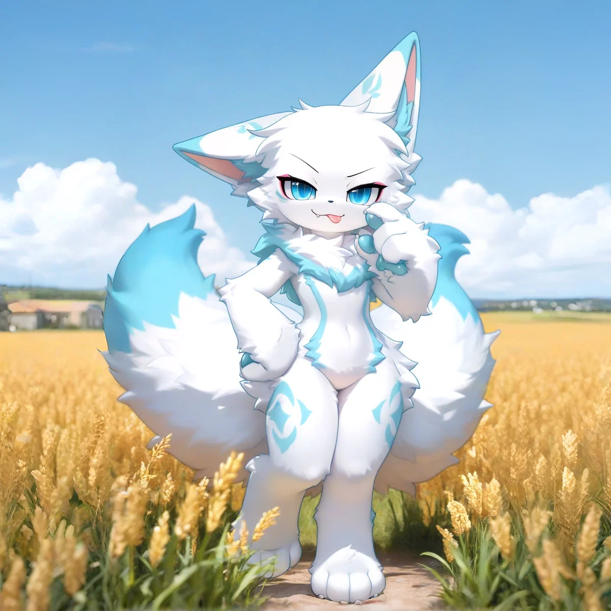 The teasing kitsune | [Title Card]