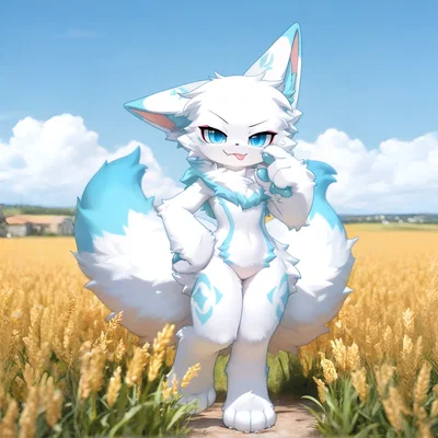 The teasing kitsune | [Title Card]