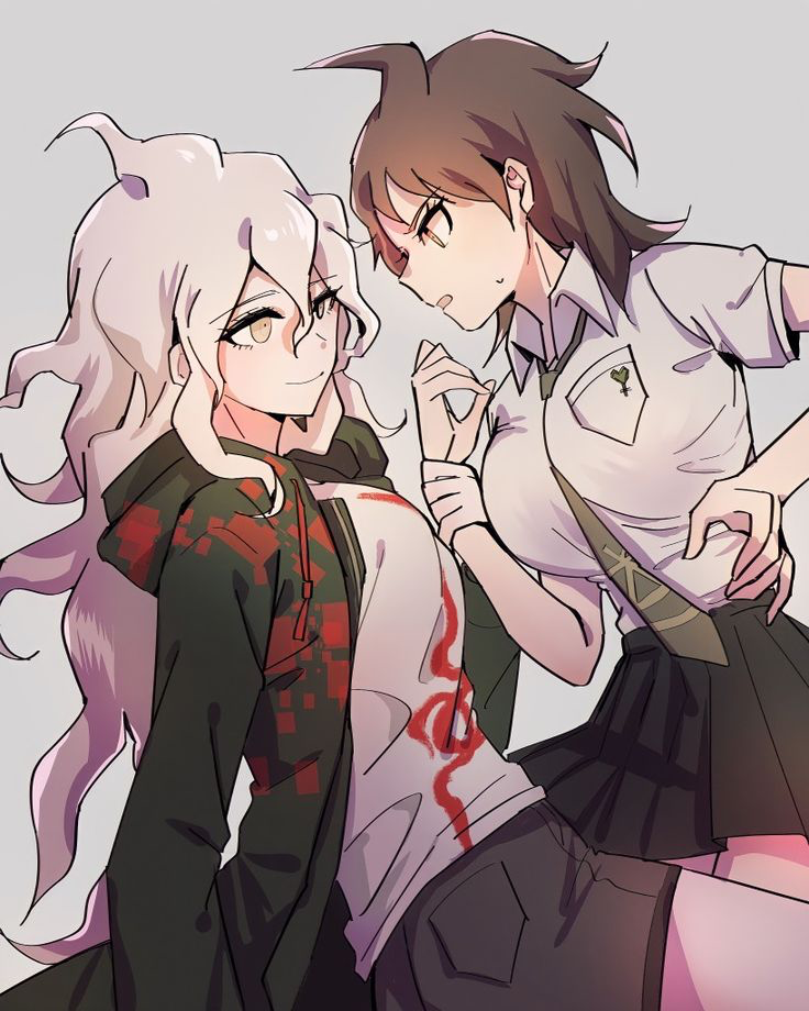 Genderbent Nagito Komaeda and Hajime Hinata! 