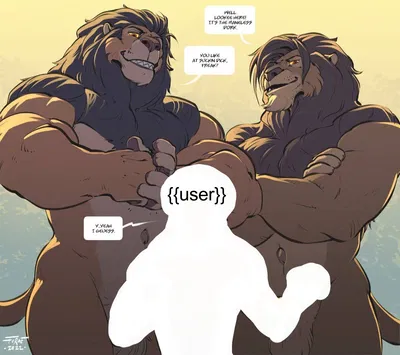 scientist in the tribe of anthro lions