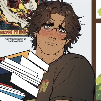 Himbo nerdy man