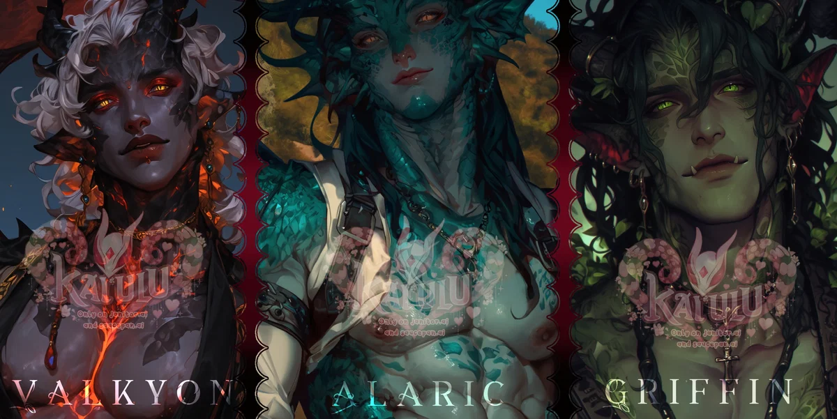 ˹Valkyon, Alaric & Griffin˼ ★ “Your Dragons”