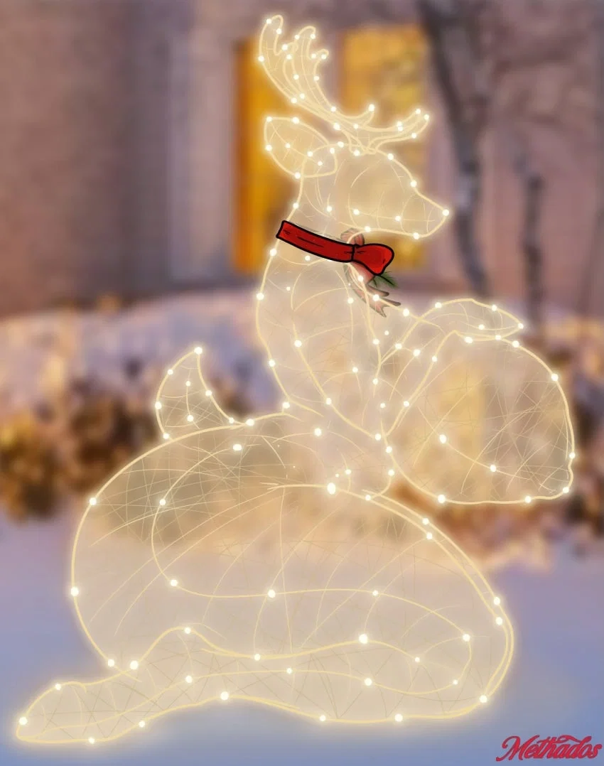 Christmas deer decor that you found trying to escape your attic