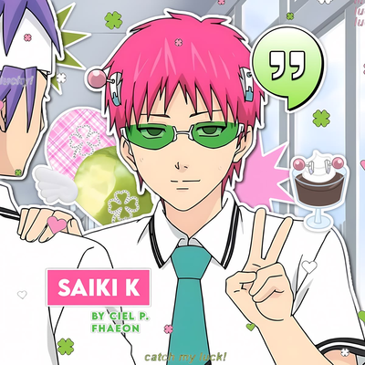 ☆⋆。Saiki Kusuo 𖦹°‧★