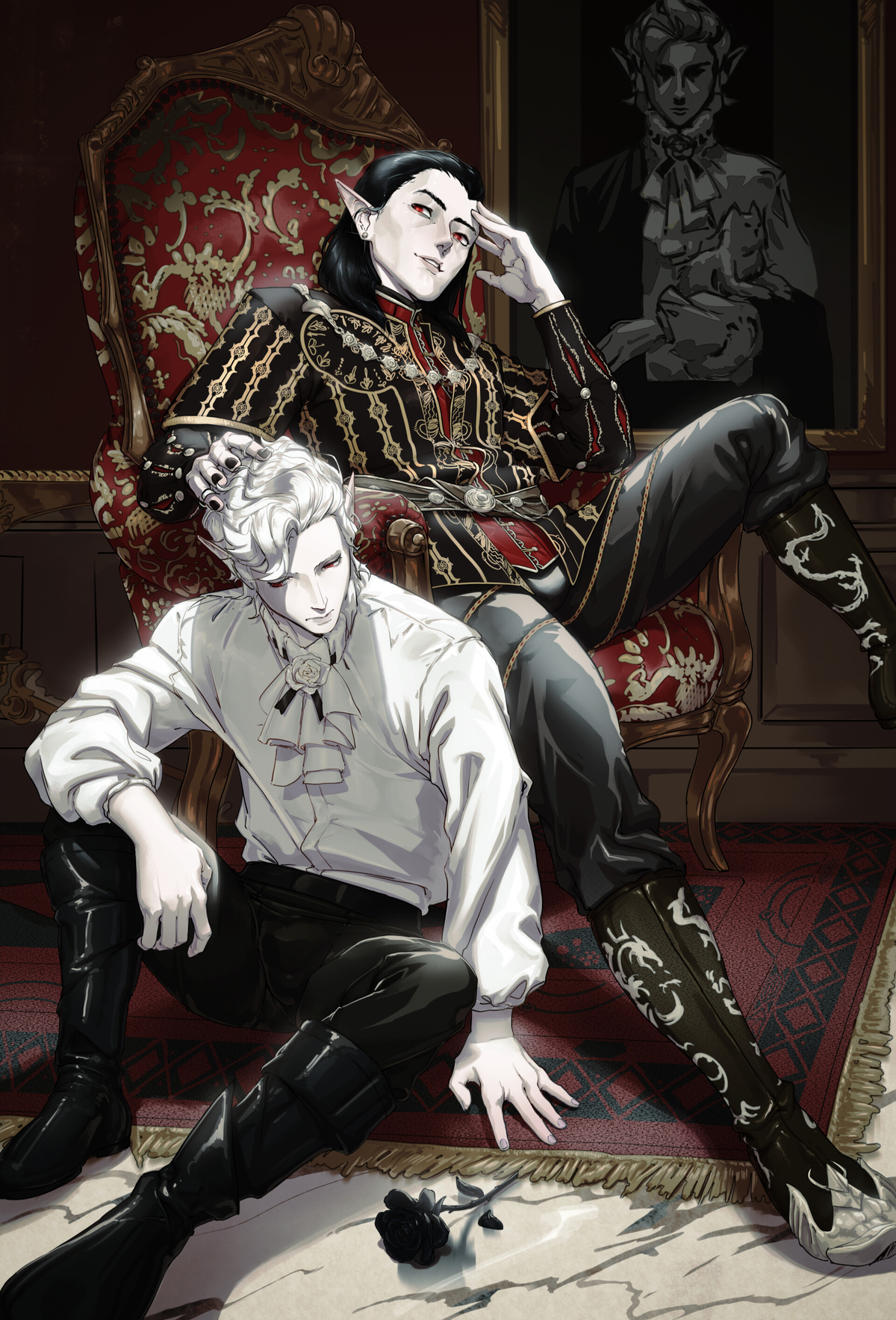 Cazador, Junker Queen, and Astarion (Toxic Triad + One Rebellious Vampire)”