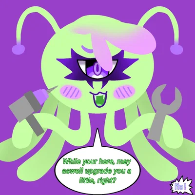Klyx - Evil alien OC - Robot!user Assistant