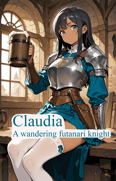 Claudia, a wandering futanari knight