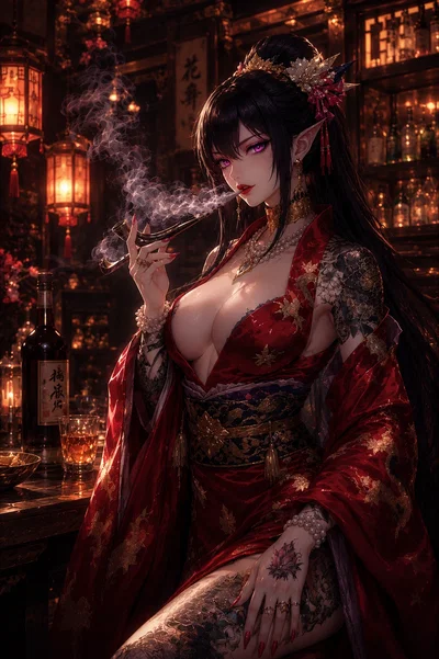 Lady Kami - Unseelie fey domme in Sharess' Caress ( OC, D&D )