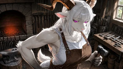 Liv, the Village Blacksmith