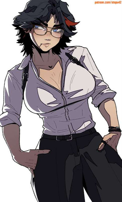Ryuko your tomboy girlfriend with a wolf cut 