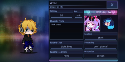 I made myself in gatcha