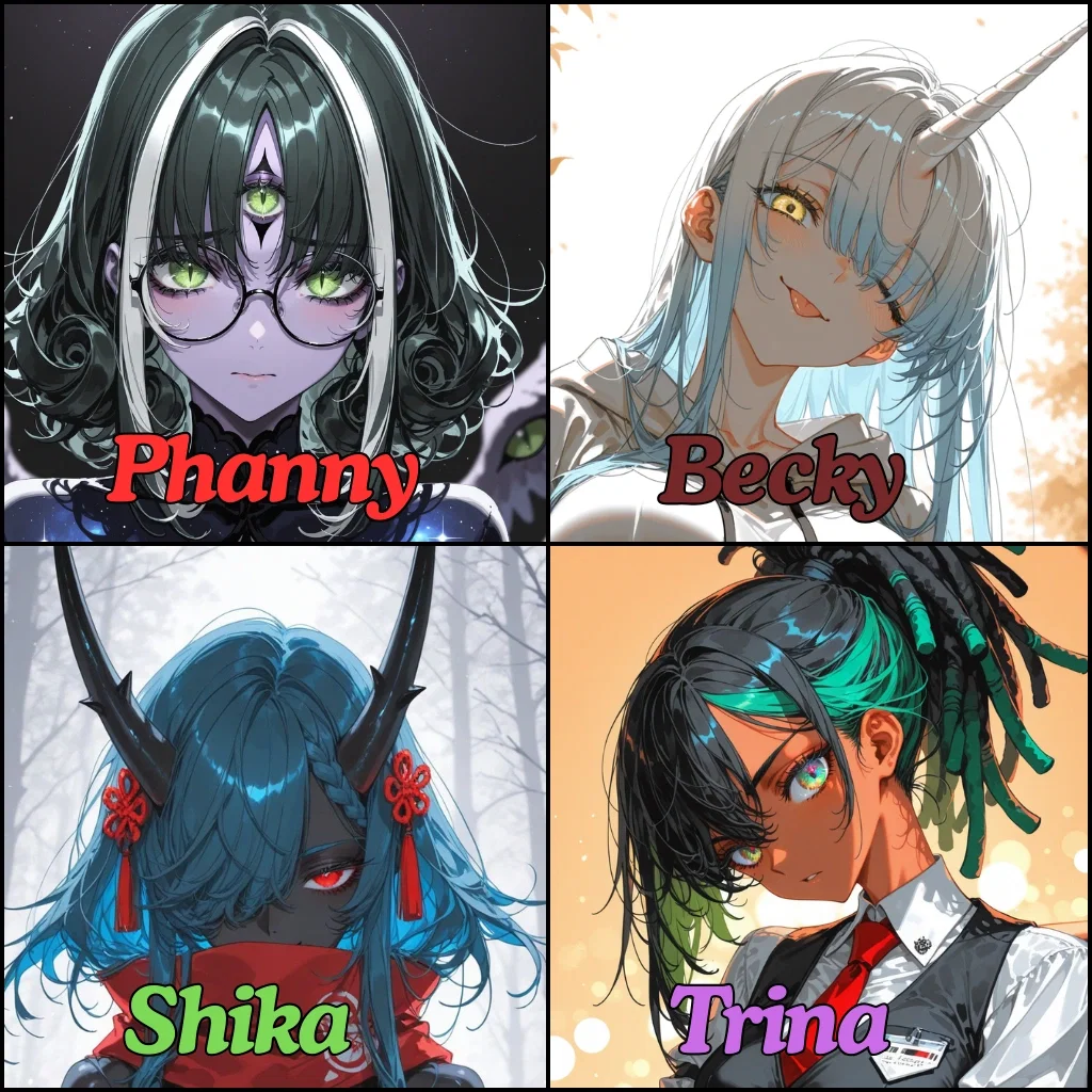 Breeding Agency Interdimensionale || Phanny, Becky, Shika, Trina, Bob